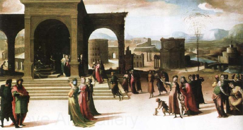 Domenico Beccafumi the story of papirius Norge oil painting art